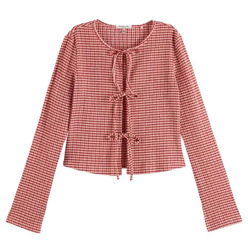 Scotch & Soda Structured Gingham Ls T-Shirt